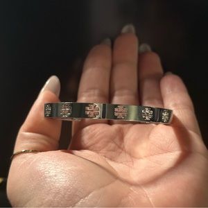 Tory Burch sterling silver cuff bracelet